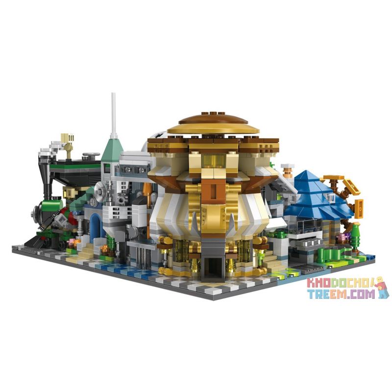 JISI 1120 1121 1122 1123 1124 1125 non  CÁC CÔNG TRÌNH KIẾN TRÚC CỦA THÀNH PHỐ bộ đồ chơi xếp lắp ráp ghép mô hình Mini Modular Đường Phố Thu Nhỏ 1512 khối