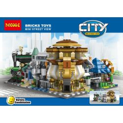 JISI 1120 1121 1122 1123 1124 1125 non  CÁC CÔNG TRÌNH KIẾN TRÚC CỦA THÀNH PHỐ bộ đồ chơi xếp lắp ráp ghép mô hình Mini Modular Đường Phố Thu Nhỏ 1512 khối