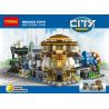 JISI 1120 1121 1122 1123 1124 1125 non  CÁC CÔNG TRÌNH KIẾN TRÚC CỦA THÀNH PHỐ bộ đồ chơi xếp lắp ráp ghép mô hình Mini Modular Đường Phố Thu Nhỏ 1512 khối