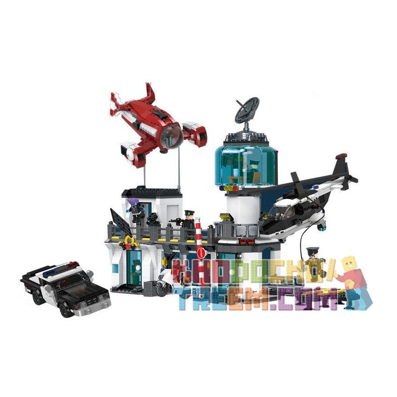 XINGBAO XB-02106 02106 XB02106 non  TÊN TỘI PHẠM CHẠY TRỐN KHỎI TRỤ SỞ CẢNH SÁT bộ đồ chơi xếp lắp ráp ghép mô hình Justice Guard Cảnh Sát Bảo Vệ Hòa Bình 1480 khối