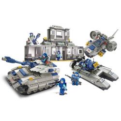 SLUBAN M38-B0211 B0211 0211 M38B0211 38-B0211 non  TRỤ SỞ LỰC LƯỢNG CẢNH SÁT ĐẶC BIỆT bộ đồ chơi xếp lắp ráp ghép mô hình Military Army Quân Sự Bộ Đội 822 khối