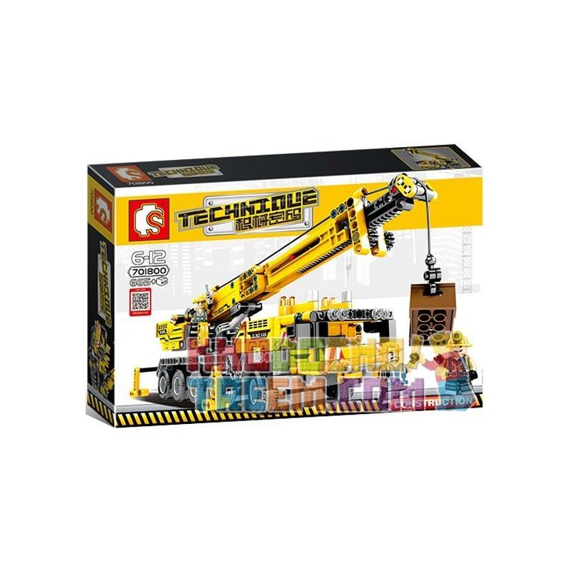SEMBO 701800 non  XE CẨU KỸ THUẬT bộ đồ chơi xếp lắp ráp ghép mô hình  TECHNIQUE Kỹ Thuật Công Nghệ Cao Mô Hình Phương Tiện 665 khối