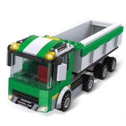 HSANHE 6606 Xếp hình kiểu  CITY Construction Machines Drilling Machine,Crane, Dump Truck Máy Công Trình Cần Cẩu, Xe Ben, Máy Khoan Hầm 677 khối