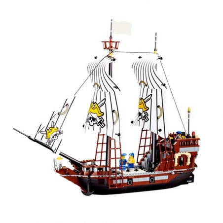 JIE STAR 30009 Xếp hình kiểu  PIRATES OF THE CARIBBEAN Pirate's Ship Tàu Cướp Biển 678 khối