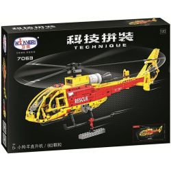 Winner 7063 non  TRỰC THĂNG VÀNG tỷ lệ 1:20 bộ đồ chơi xếp lắp ráp ghép mô hình  THE GAZELLE HELICOPTER Kỹ Thuật Công Nghệ Cao Mô Hình Phương Tiện 663 khối