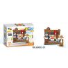 QIZHILE 60003 Xếp hình kiểu  MODULAR BUILDINGS Western Restaurant, Baby Barber And Toy Shop, Starlight Kindergarten, Police Station, Remote Control Car Store 6 Cửa Hàng Nhỏ 687 khối