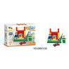 QIZHILE 60003 Xếp hình kiểu  MODULAR BUILDINGS Western Restaurant, Baby Barber And Toy Shop, Starlight Kindergarten, Police Station, Remote Control Car Store 6 Cửa Hàng Nhỏ 687 khối