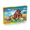 WANGE 34201N Xếp hình kiểu  CITY Happy Farmland Nông Trại Vui Vẻ 719 khối