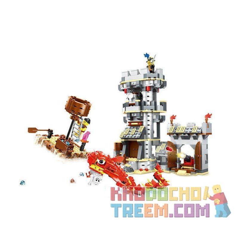 WANGE 54041 Xếp hình kiểu  PIRATES OF THE CARIBBEAN Sea Monster Attack Thủy Quái Tấn Công 747 khối