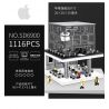 SEMBO SD6900 6900 non  CỬA HÀNG APPLE CÓ ĐÈN bộ đồ chơi xếp lắp ráp ghép mô hình Modular Buildings SEMBO BLOCK Mô Hình Nhà Cửa 1116 khối