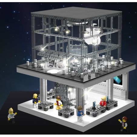 SEMBO SD6900 6900 non  CỬA HÀNG APPLE CÓ ĐÈN bộ đồ chơi xếp lắp ráp ghép mô hình Modular Buildings SEMBO BLOCK Mô Hình Nhà Cửa 1116 khối