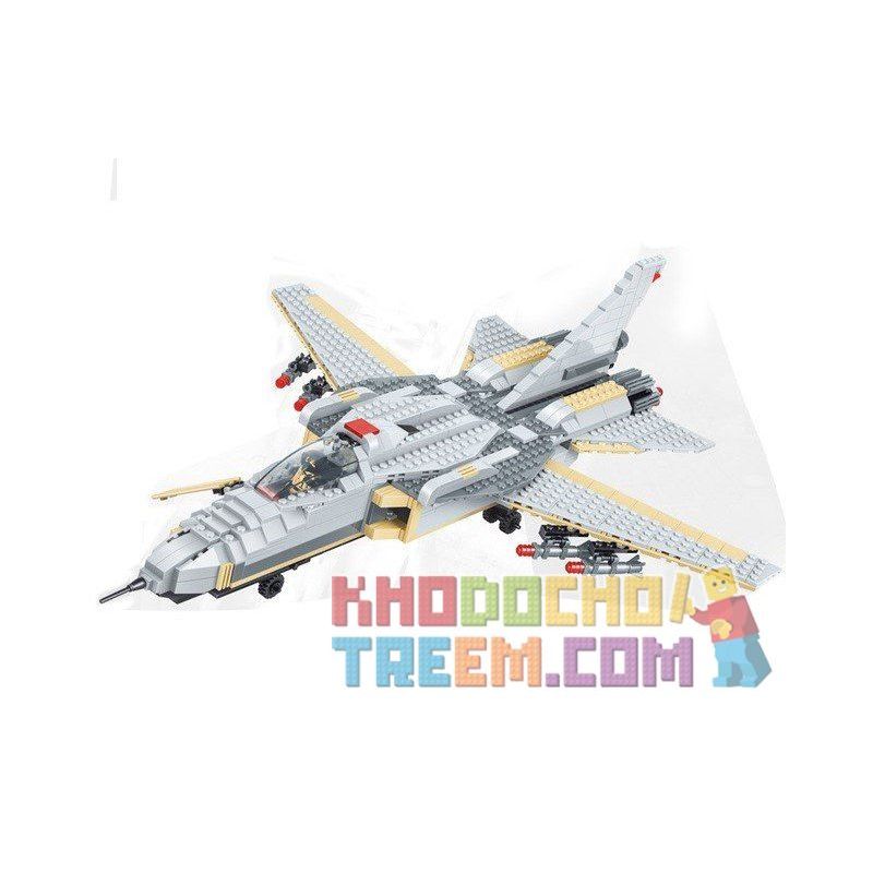 JIE STAR 29030 Xếp hình kiểu  MILITARY ARMY American F-14 Fighter Máy Bay Tiêm Kích F-14 Của Mỹ 756 khối