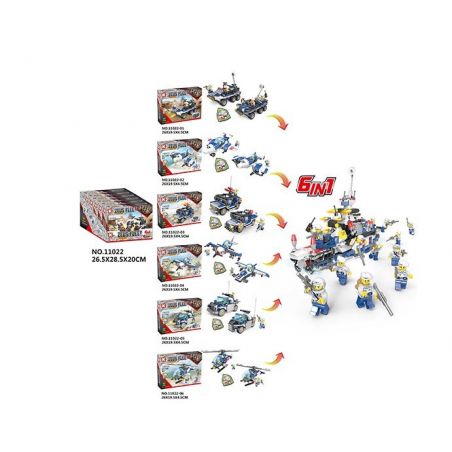 LE DI PIN 11022 Xếp hình kiểu  MILITARY ARMY Zeus Fleet Đội Quân Của Zeus 859 khối