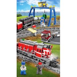 Kazi KY98219 98219 non  TÀU HỎA CÓ RAY VỚI ĐỘNG CƠ PIN bộ đồ chơi xếp lắp ráp ghép mô hình Trains RAIL TRAIN DF5 1002 khối