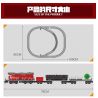Kazi KY98219 98219 non  TÀU HỎA CÓ RAY VỚI ĐỘNG CƠ PIN bộ đồ chơi xếp lắp ráp ghép mô hình Trains RAIL TRAIN DF5 1002 khối