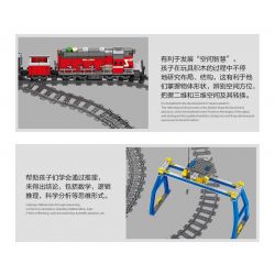 Kazi KY98219 98219 non  TÀU HỎA CÓ RAY VỚI ĐỘNG CƠ PIN bộ đồ chơi xếp lắp ráp ghép mô hình Trains RAIL TRAIN DF5 1002 khối