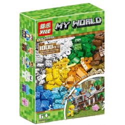 YILE 50001 non  XẾP HÌNH TỰ DO bộ đồ chơi xếp lắp ráp ghép mô hình Minecraft MY WORLD Game Xây Dựng 1000 khối