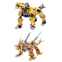 Kazi KY98113-1 98113-1 KY98113-2 98113-2 KY98113 98113 non  2 QUÁI THÚ MÁY bộ đồ chơi xếp lắp ráp ghép mô hình Transformers Robot Đại Chiến Người Máy Biến Hình 991 khối