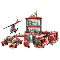 Winner 7025 non  LỰC LƯỢNG CỨU HỎA bộ đồ chơi xếp lắp ráp ghép mô hình Fire Rescure FIRE BRIGADE 969 khối