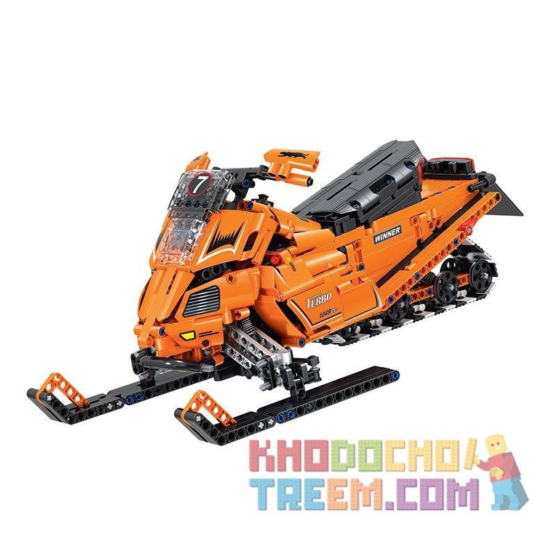 Winner 7068 non  XE MÔ TÔ TRƯỢT TUYẾT SIÊU ĐẲNG tỷ lệ 1:8 bộ đồ chơi xếp lắp ráp ghép mô hình  THE TURBO SNOWMOBILE MOTO Kỹ Thuật Công Nghệ Cao Mô Hình Phương Tiện 961 khối