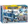 SEMBO WEKKI VIGGI SD9816 9816 non  XE BIẾN HÌNH NHÀ TÙ DI ĐỘNG bộ đồ chơi xếp lắp ráp ghép mô hình City FUTURE POLICE Thành Phố 960 khối