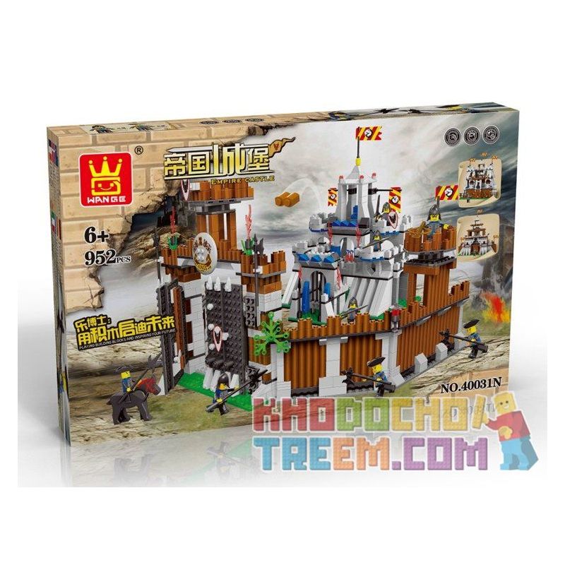 WANGE 40031N Xếp hình kiểu  CASTLE Attack The Castle Tấn Công Lâu đài 952 khối