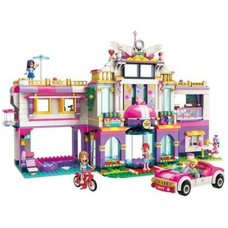 Enlighten 2017 Qman 2017 non  KỲ NGHỈ CỦA CÁC CÔ GÁI Ở NGÔI BIỆT THỰ SANG TRỌNG bộ đồ chơi xếp lắp ráp ghép mô hình Cherry Cô Nàng Ngọt Ngào 944 khối