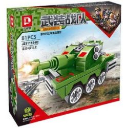 LE DI PIN 11112 Xếp hình kiểu  MILITARY ARMY 4 In 1 World War II Tank 4 Trong 1 Xe Tăng Thế Chiến Thứ 2 654 khối