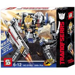 SHENG YUAN SY SY952 non  ROBOT THỦ LĨNH DECEPTICON MEGATRON bộ đồ chơi xếp lắp ráp ghép mô hình Transformers Robot Đại Chiến Người Máy Biến Hình 648 khối