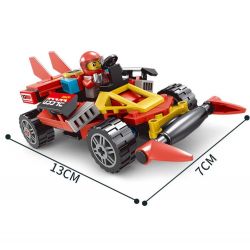LE DI PIN 15111 Xếp hình kiểu  SPEED CHAMPIONS 4 Racing Cars 4 Xe đua 464 khối