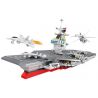 HSANHE 6449 Xếp hình kiểu  MILITARY ARMY Aircraft Carrier Tàu Sân Bay 921 khối