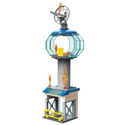 Enlighten 2809 Qman 2809 non  CHỮA CHÁY NGỌN THÁP bộ đồ chơi xếp lắp ráp ghép mô hình Fire Rescure FIRE RESCUE Cứu Hỏa 647 khối