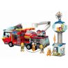 Enlighten 2809 Qman 2809 non  CHỮA CHÁY NGỌN THÁP bộ đồ chơi xếp lắp ráp ghép mô hình Fire Rescure FIRE RESCUE Cứu Hỏa 647 khối