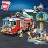Enlighten 2809 Qman 2809 non  CHỮA CHÁY NGỌN THÁP bộ đồ chơi xếp lắp ráp ghép mô hình Fire Rescure FIRE RESCUE Cứu Hỏa 647 khối