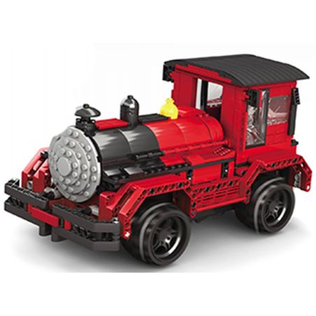 QIZHILE 6514 Xếp hình kiểu   Remote Control Locomotive Đầu Máy Xe Lửa điều Khiển Từ Xa 643 khối điều khiển từ xa