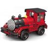 QIZHILE 6514 Xếp hình kiểu   Remote Control Locomotive Đầu Máy Xe Lửa điều Khiển Từ Xa 643 khối điều khiển từ xa