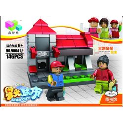 QIZHILE 60004 Xếp hình kiểu  MINI MODULAR Shop, Hotel, Zoo_Happy KTV, Library, Barber Shop, Model Karaoke, Thư Viện, Tiệm Cắt Tóc, Cửa Hàng, Khách Sạn 893 khối