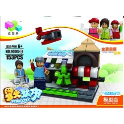 QIZHILE 60004 Xếp hình kiểu  MINI MODULAR Shop, Hotel, Zoo_Happy KTV, Library, Barber Shop, Model Karaoke, Thư Viện, Tiệm Cắt Tóc, Cửa Hàng, Khách Sạn 893 khối