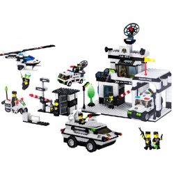 WANGE 40229 Xếp hình kiểu  CITY Police Station Sở Cảnh Sát 880 khối