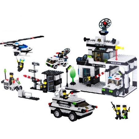 WANGE 40229 Xếp hình kiểu  CITY Police Station Sở Cảnh Sát 880 khối