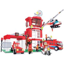 WANGE 34021 Xếp hình kiểu  CITY Firefighters On Duty Lính Cứu Hỏa Làm Nhiệm Vụ 638 khối