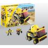 QIZHILE 3001 Xếp hình kiểu  CREATOR 3 IN 1 Construction Vehicle 5 In 1 Bộ Xe Xây Dựng Máy ủi, Máy Xúc, Xe Tải, Cần Cẩu, Xe Trộn Be· 634 khối
