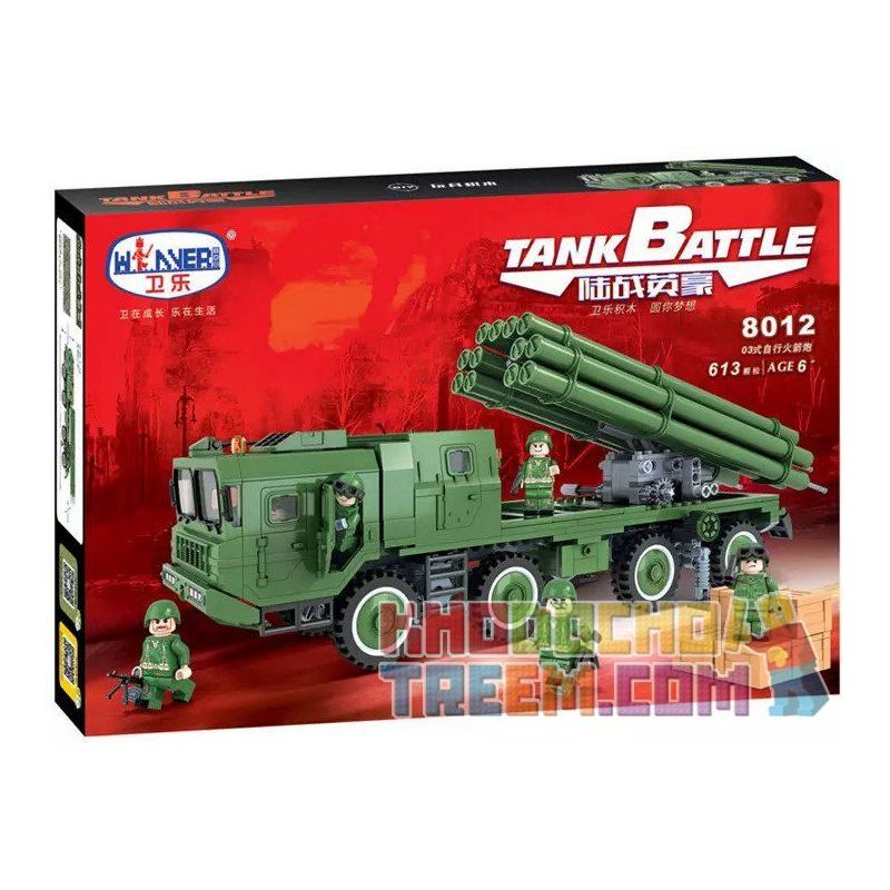Winner 8012 non  XE PHÁO TỰ HÀNH bộ đồ chơi xếp lắp ráp ghép mô hình Tank Battle TANKBATTLE Xe Tăng Đối Đầu 613 khối