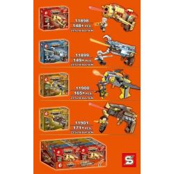 SEMBO 11898 11899 11900 11901 non  4 TRONG 1 bộ đồ chơi xếp lắp ráp ghép mô hình King Of Glory Hegemony Game Liên Quân 633 khối