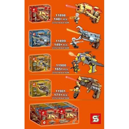 SEMBO 11898 11899 11900 11901 non  4 TRONG 1 bộ đồ chơi xếp lắp ráp ghép mô hình King Of Glory Hegemony Game Liên Quân 633 khối