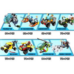 SEMBO SD9196 9196 SD9197 9197 SD9198 9198 SD9199 9199 SD9200 9200 SD9201 9201 SD9202 9202 SD9203 9203 Xếp hình kiểu  CITY City's Heroes Đội Giải Cứu Của Thành Phố gồm 8 hộp nhỏ 633 khối
