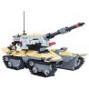 JIE STAR 29028 Xếp hình kiểu  MILITARY ARMY Double Gun Assault Tank Xe Tăng Tấn Công 2 Nòng 831 khối