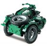DOUBLEE CADA C51021 51021 non  XE GẮN MÁY QUÂN SỰ THẾ CHIẾN THỨ HAI bộ đồ chơi xếp lắp ráp ghép mô hình  WORLD WAR II MILITARY MOTORCYCLE Kỹ Thuật Công Nghệ Cao Mô Hình Phương Tiện 629 khối