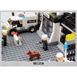 Kazi KY6725 6725 non  TRỤ SỞ CẢNH SÁT bộ đồ chơi xếp lắp ráp ghép mô hình City POLICE Thành Phố 631 khối