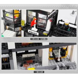 Kazi KY6725 6725 non  TRỤ SỞ CẢNH SÁT bộ đồ chơi xếp lắp ráp ghép mô hình City POLICE Thành Phố 631 khối